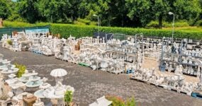 Overzicht tuinbeelden en fonteinen
