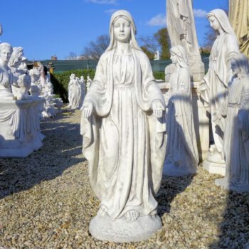 Mariabeeld 93cm betonnen tuinbeeld