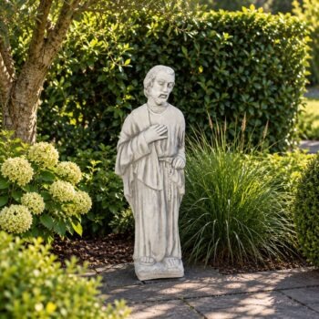 Betonnen Monnik – Religieus Tuinbeeld