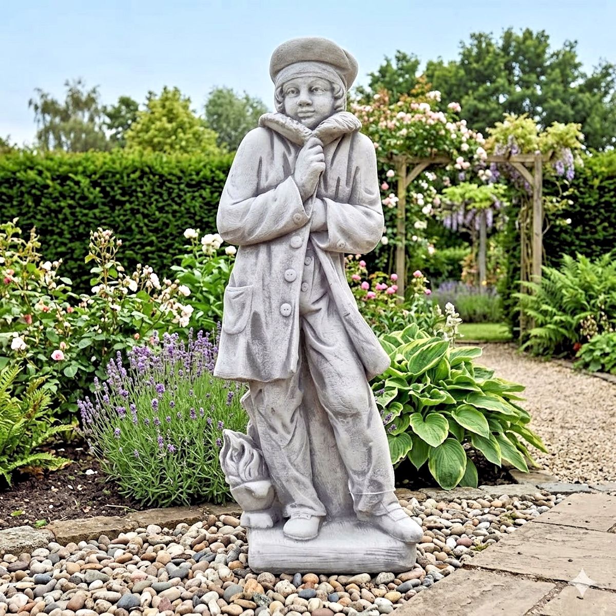 De Winterwachter tuinbeeld