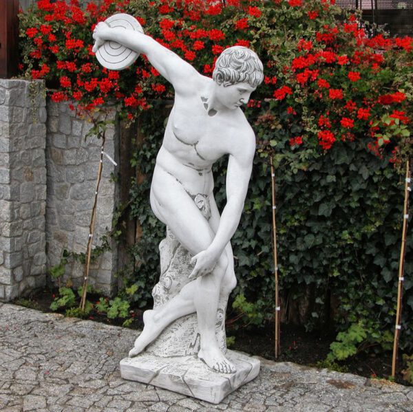 Gartenfigur des Diskuswerfers