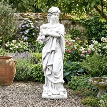 Vrouw met harp 118 cm