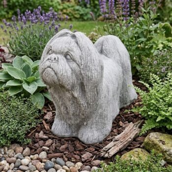 Shih Tzu betonnen tuinbeeld