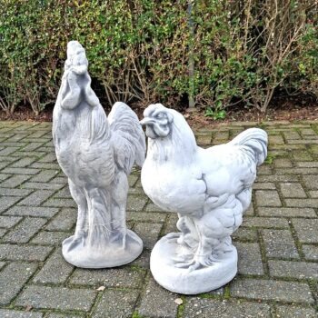Kip en Haan Tuinbeeld