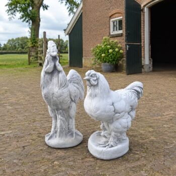 Kip en Haan Tuinbeeld