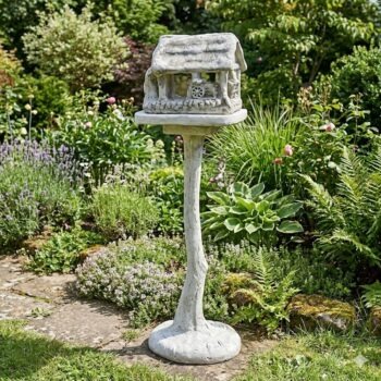 Vogelhuis betonnen tuinbeeld