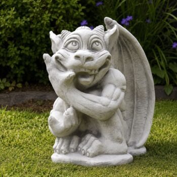 Gargoyle lachend betonnen tuinbeeld