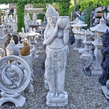 Boeddhistische godheid betonnen tuinbeeld