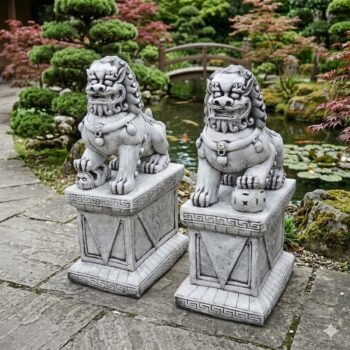 Foo Dog op zuil