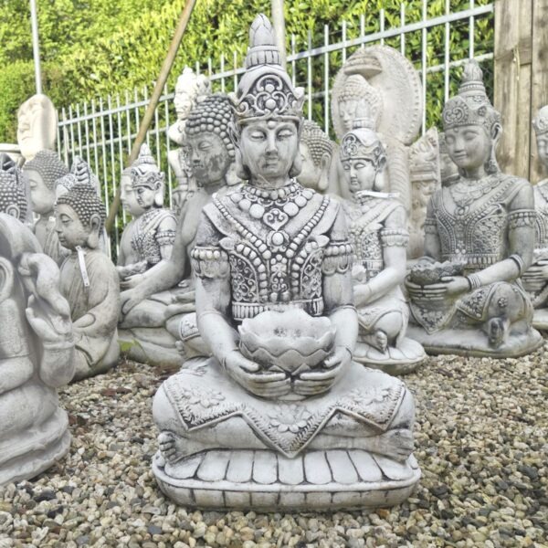 Boeddha 64cm Betonnen tuinbeeld