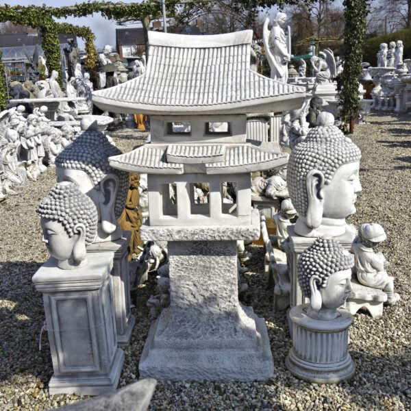 Lantaarn pagode huis 127cm beeld beton tuin