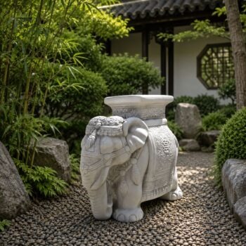 Olifant 43cm betonnen tuinbeeld