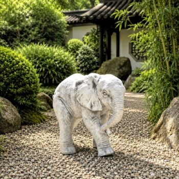 Olifant 32cm tuinbeeld beton