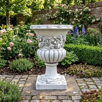 Siervaas groot met rozen